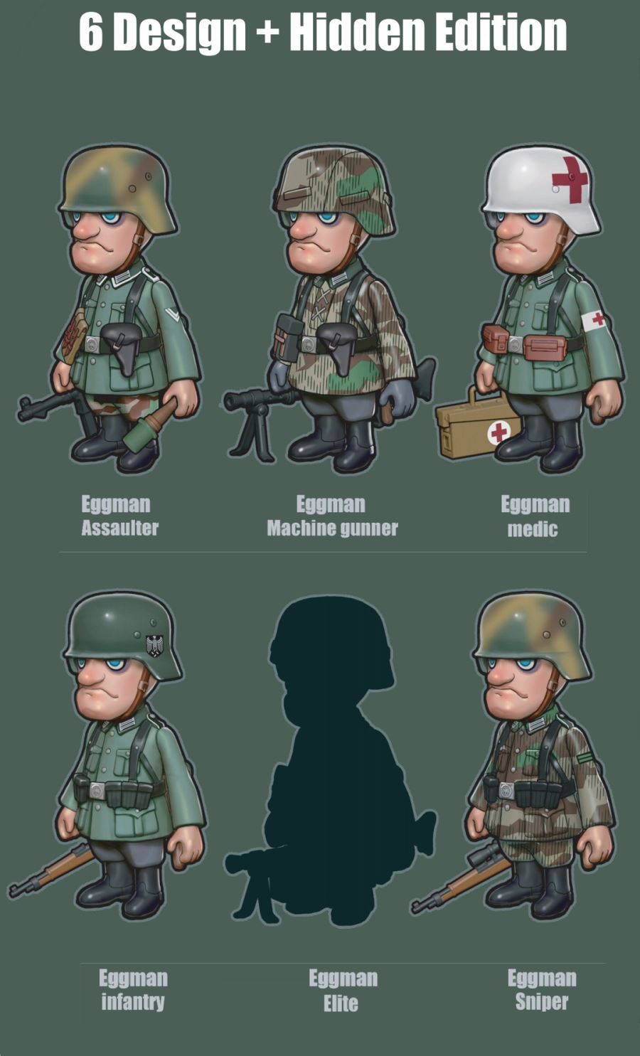 Eggman Blind Box World War II
