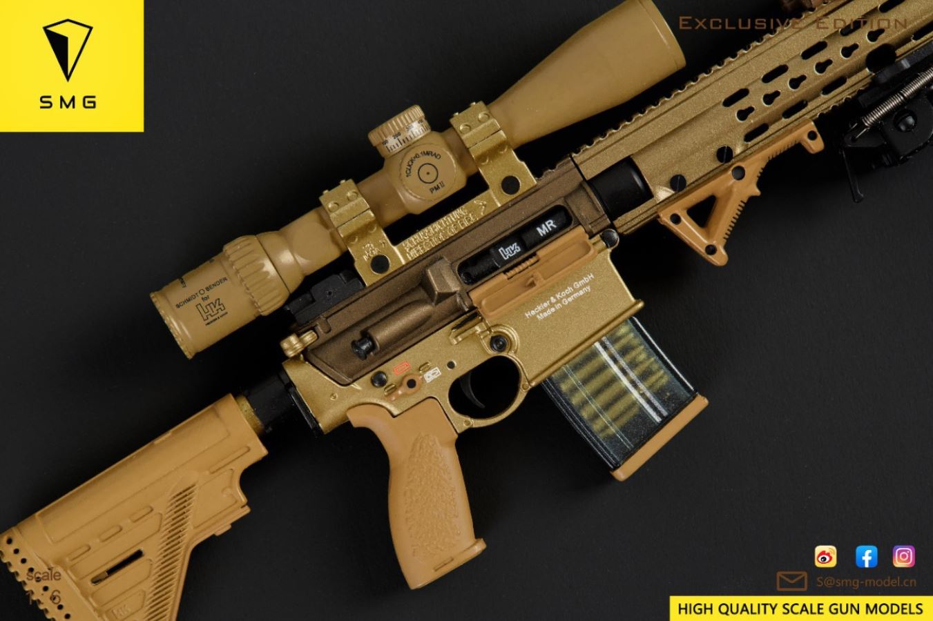 MR308 A3 Weapon Model 1/6