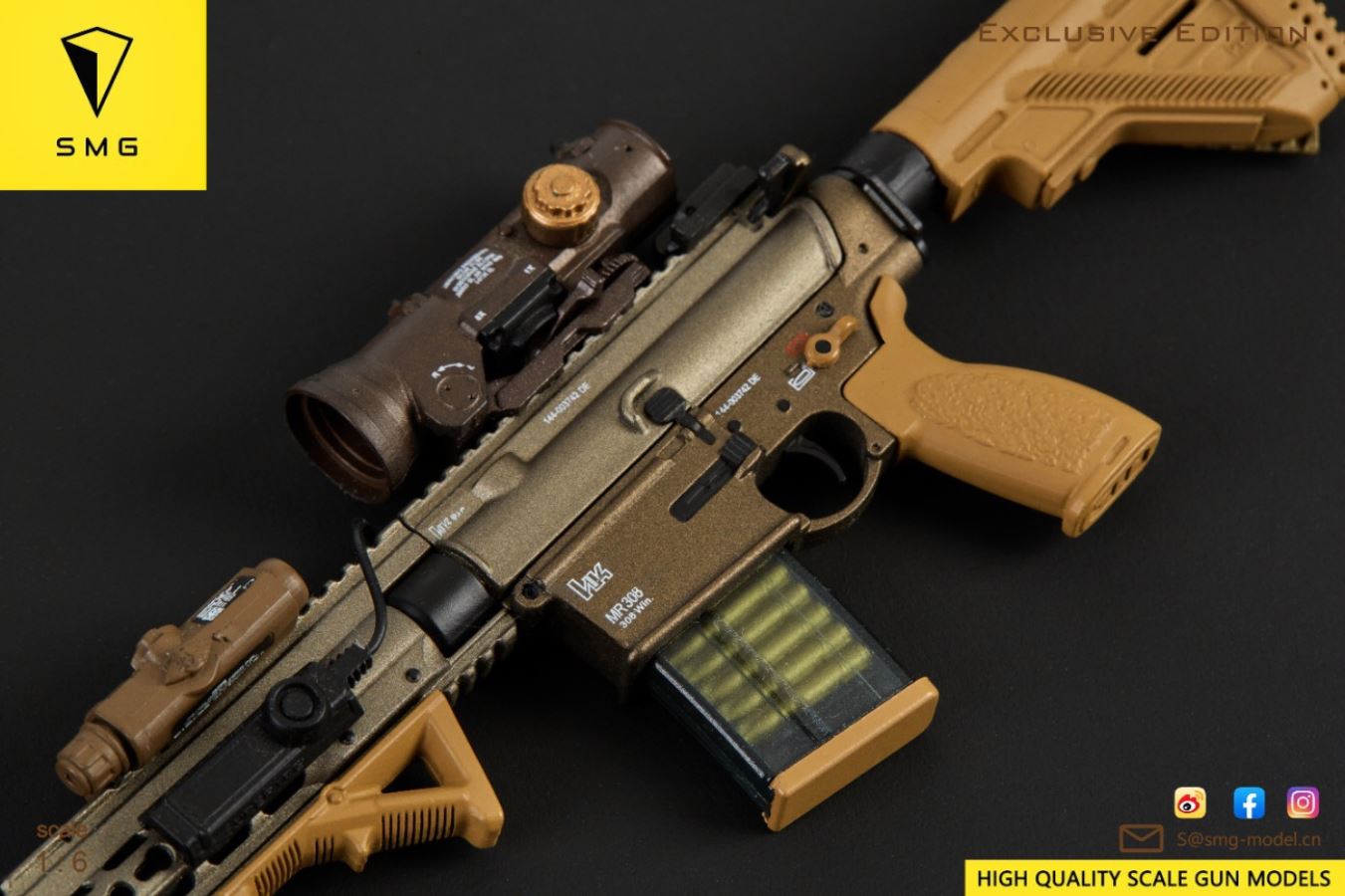 MR308 A3 Weapon Model 1/6