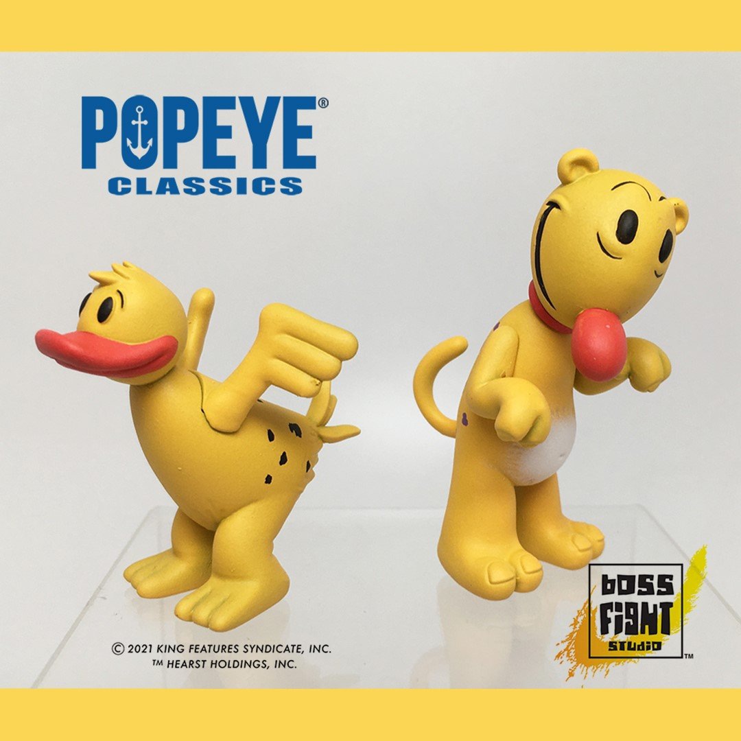 Popeye Pluto, Caster, and Oliver