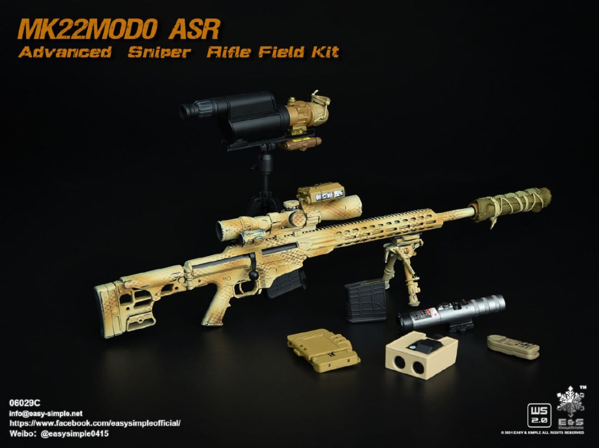 5 types Sniper rifle field equipment 1/6