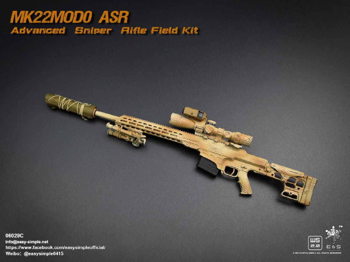 5 types Sniper rifle field equipment 1/6