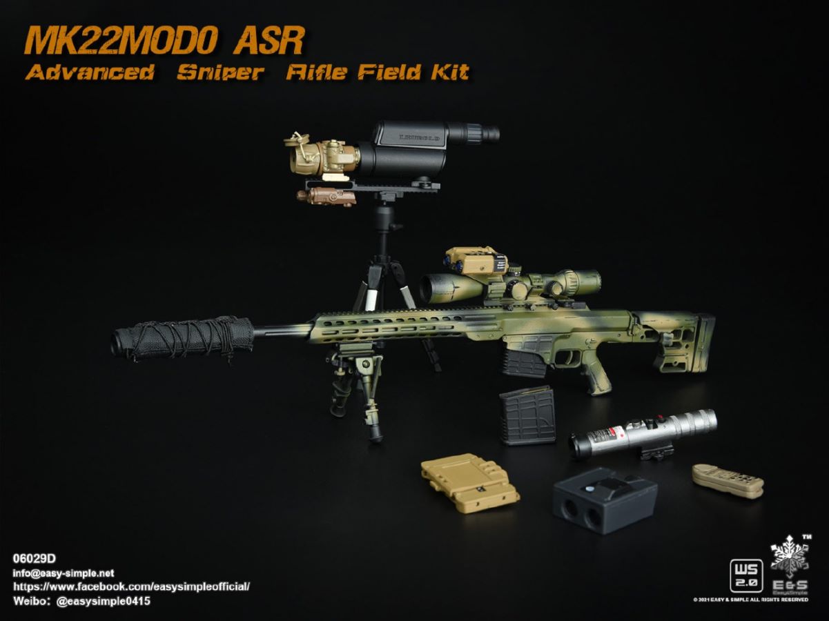 5 types Sniper rifle field equipment 1/6