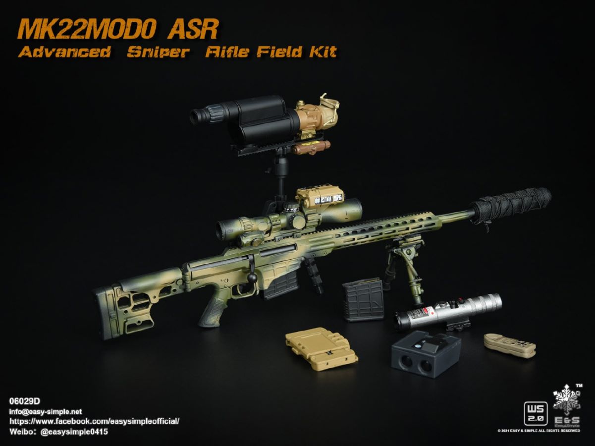 5 types Sniper rifle field equipment 1/6