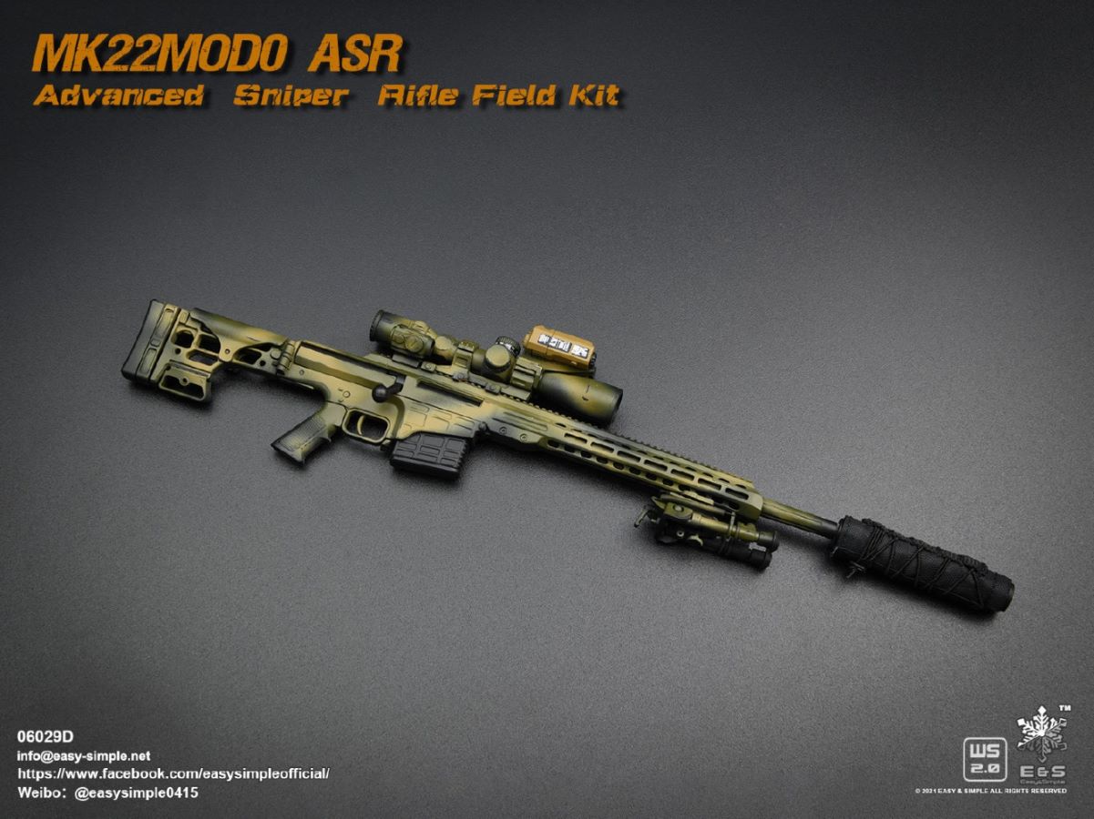 5 types Sniper rifle field equipment 1/6