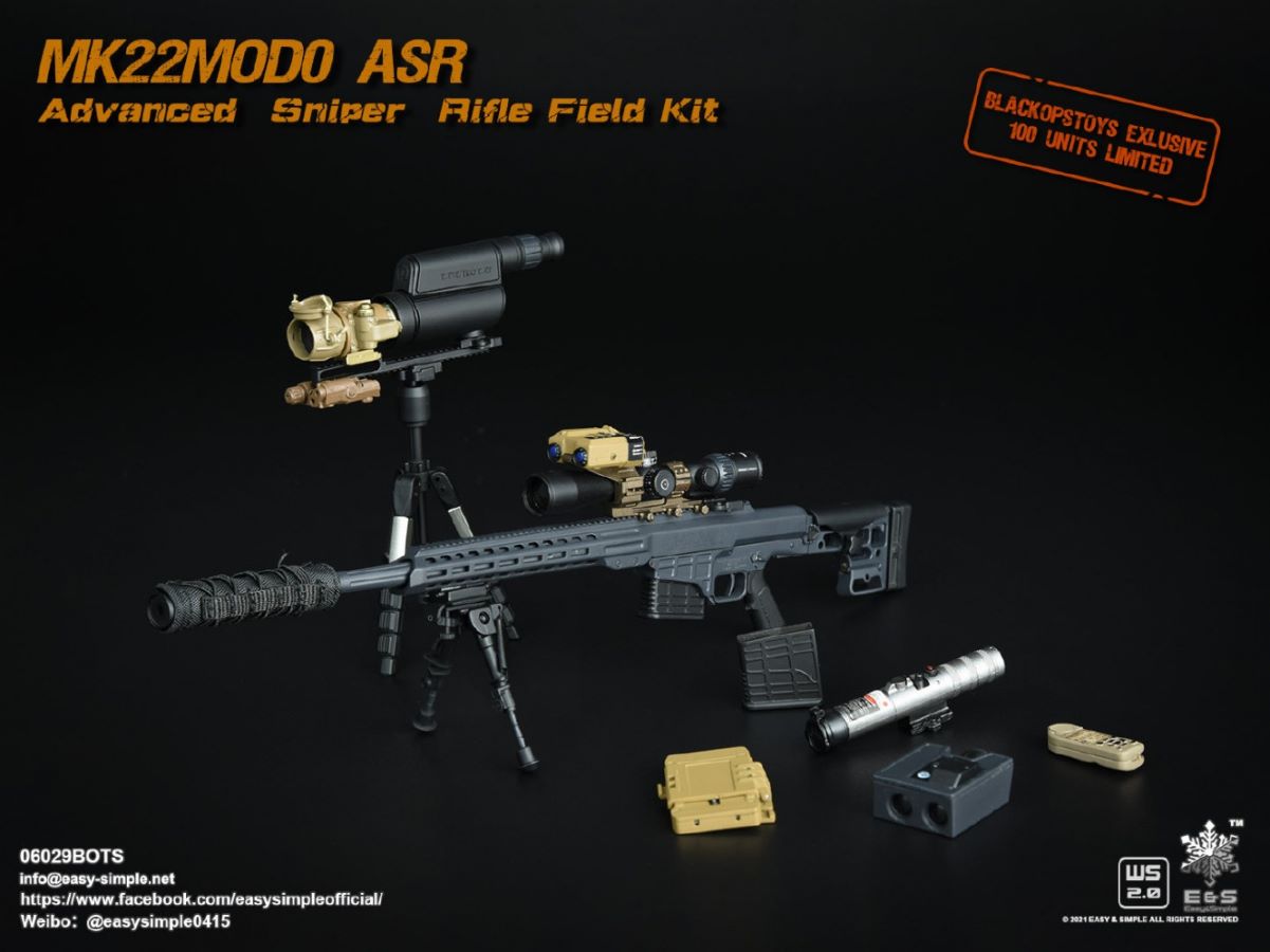 5 types Sniper rifle field equipment 1/6