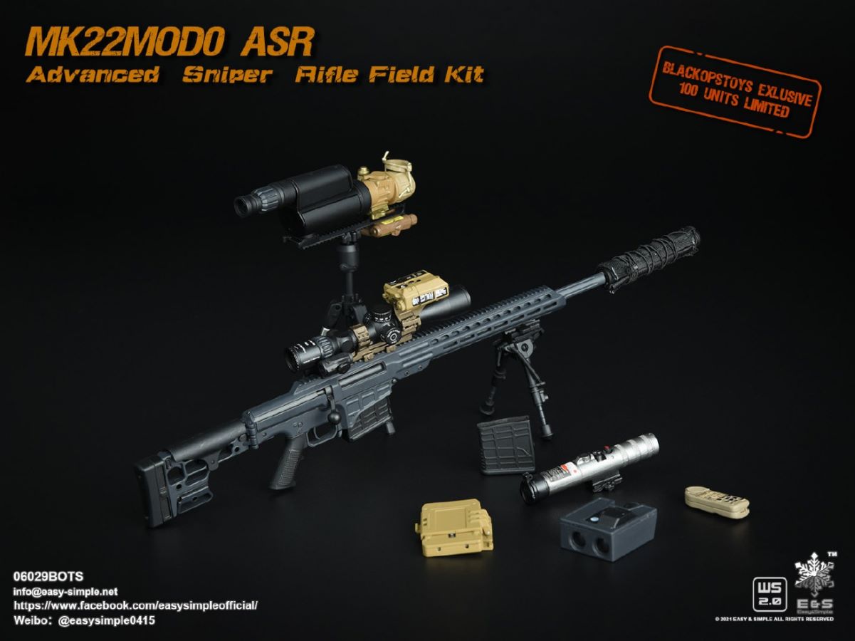 5 types Sniper rifle field equipment 1/6