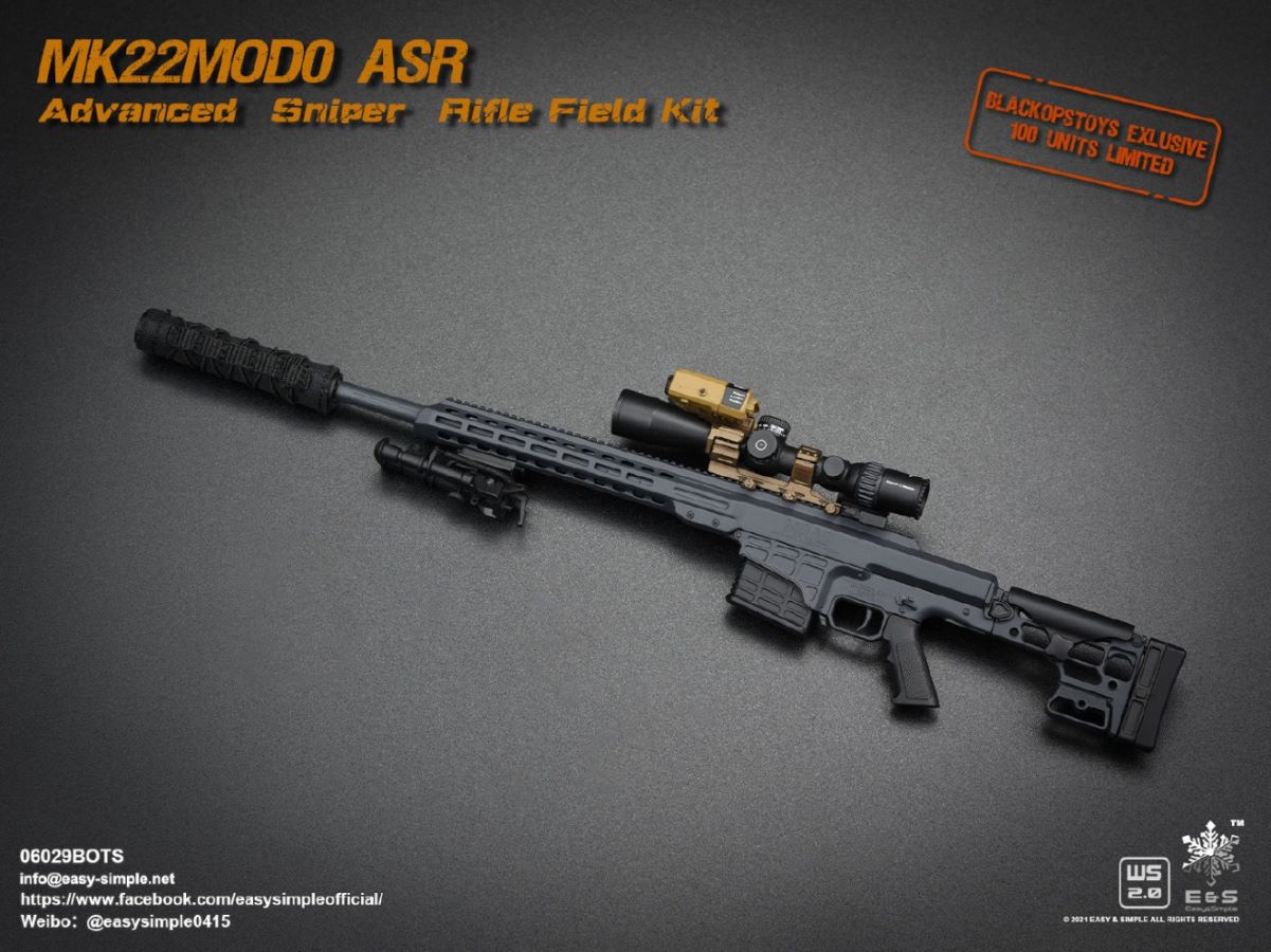 5 types Sniper rifle field equipment 1/6