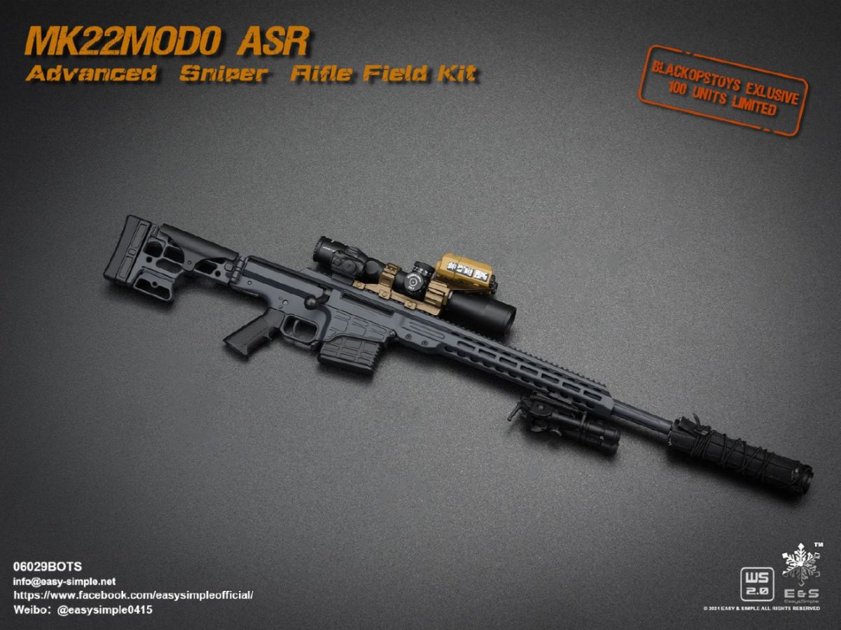 5 types Sniper rifle field equipment 1/6