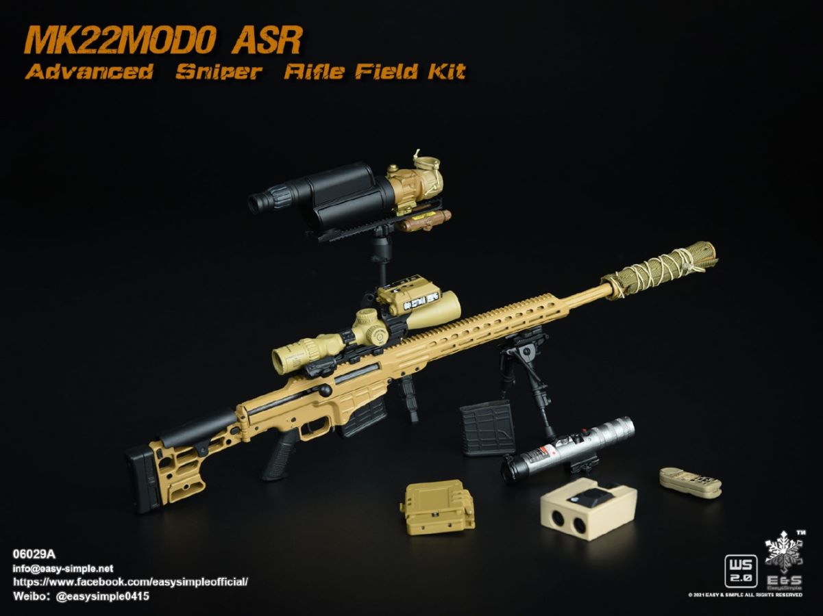 5 types Sniper rifle field equipment 1/6