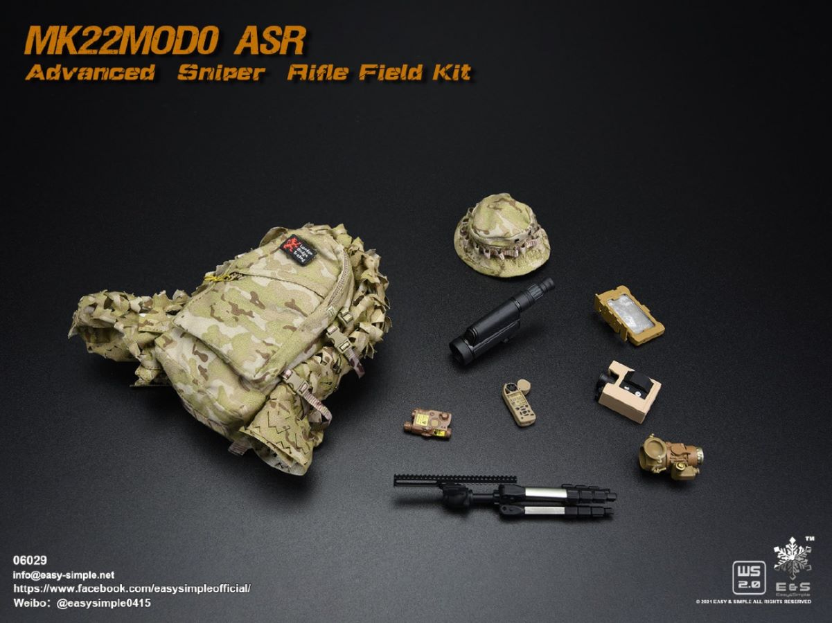 5 types Sniper rifle field equipment 1/6