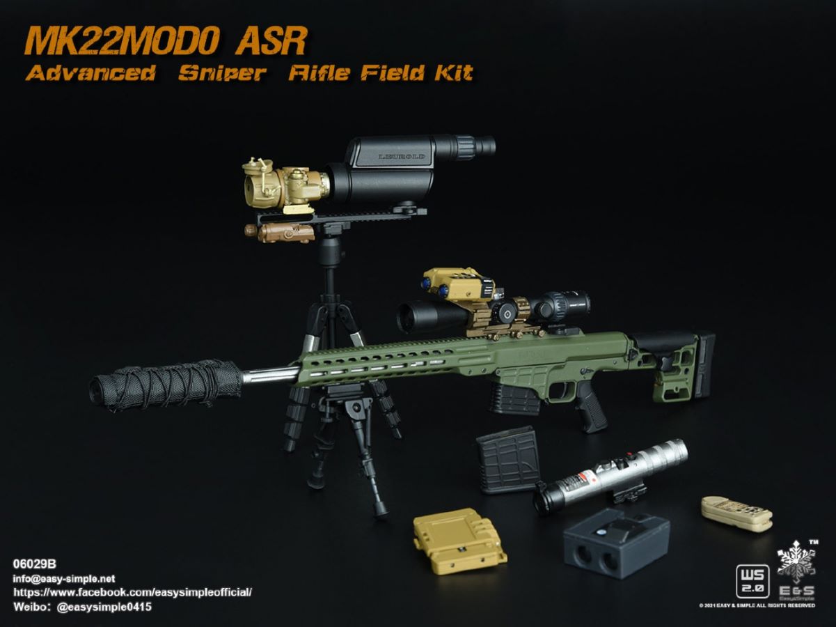 5 types Sniper rifle field equipment 1/6