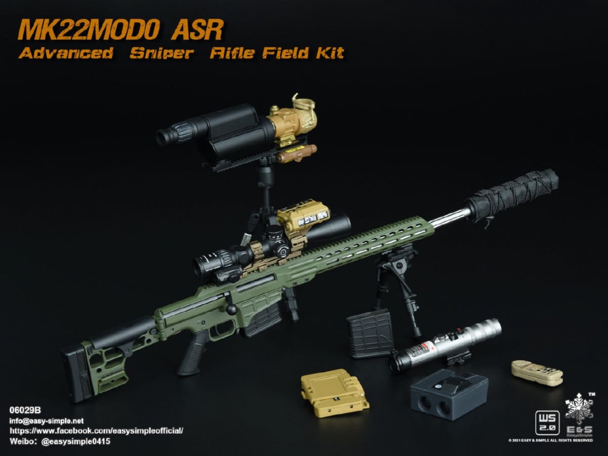 5 types Sniper rifle field equipment 1/6