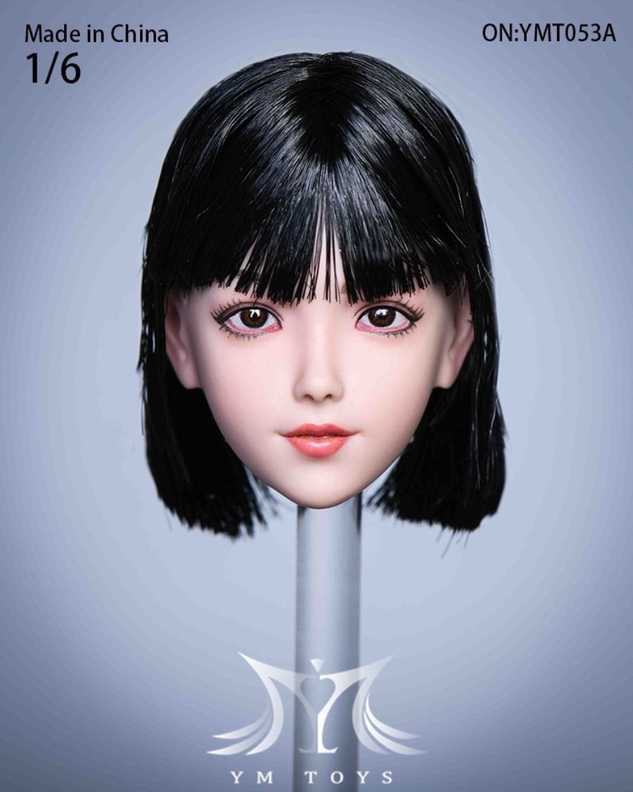 Hair transplant female head carving YMT053 YMT054