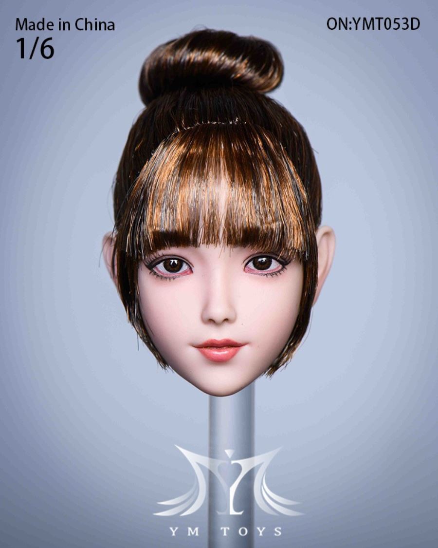 Hair transplant female head carving YMT053 YMT054