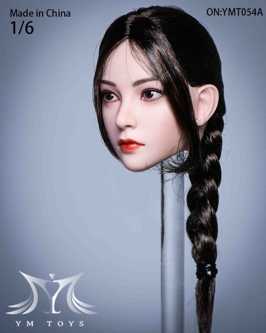 Hair transplant female head carving YMT053 YMT054