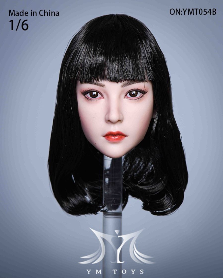 Hair transplant female head carving YMT053 YMT054