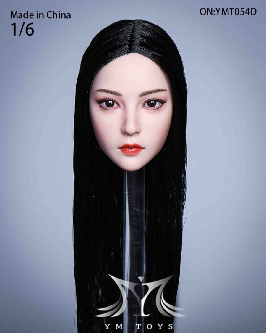 Hair transplant female head carving YMT053 YMT054