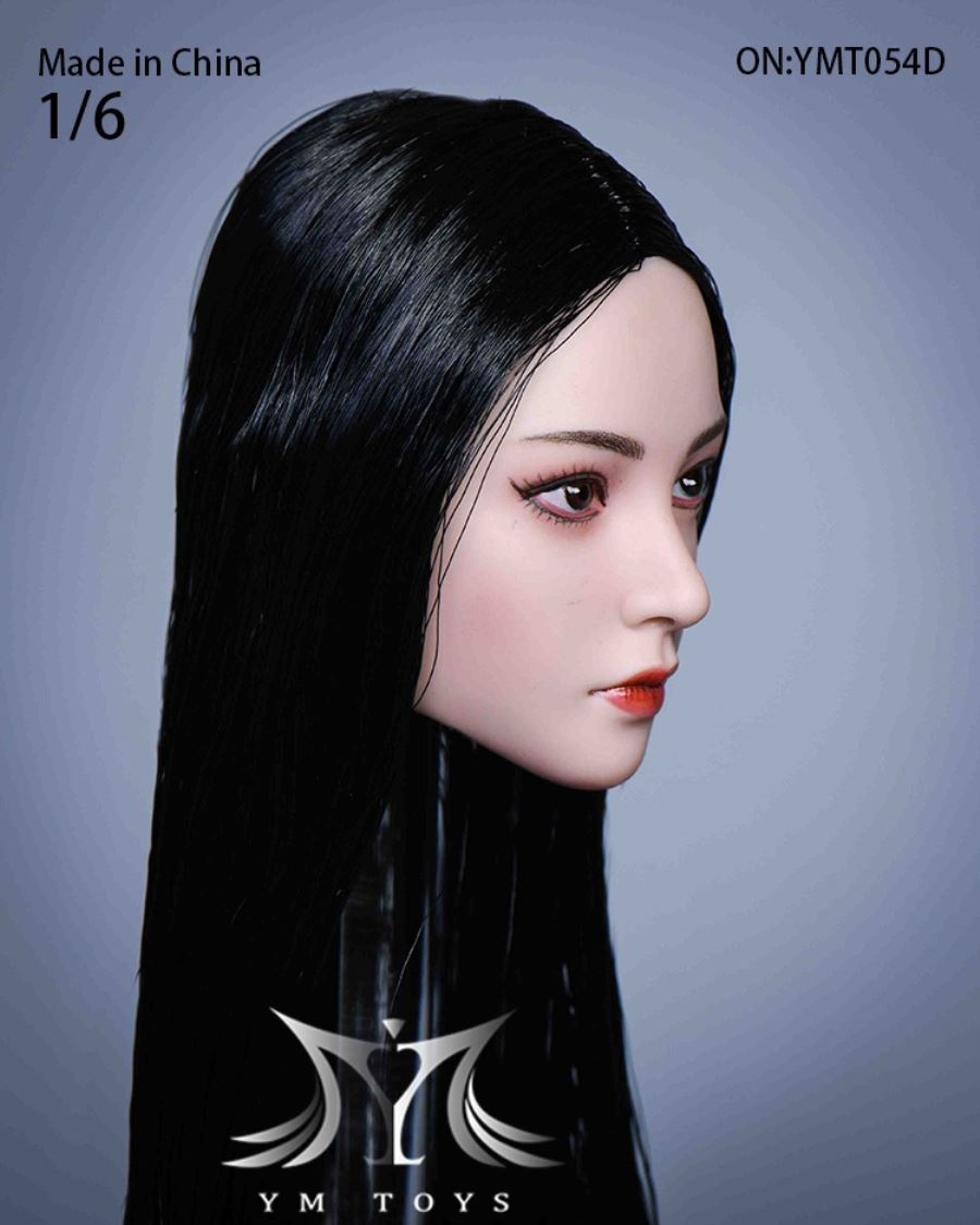 Hair transplant female head carving YMT053 YMT054
