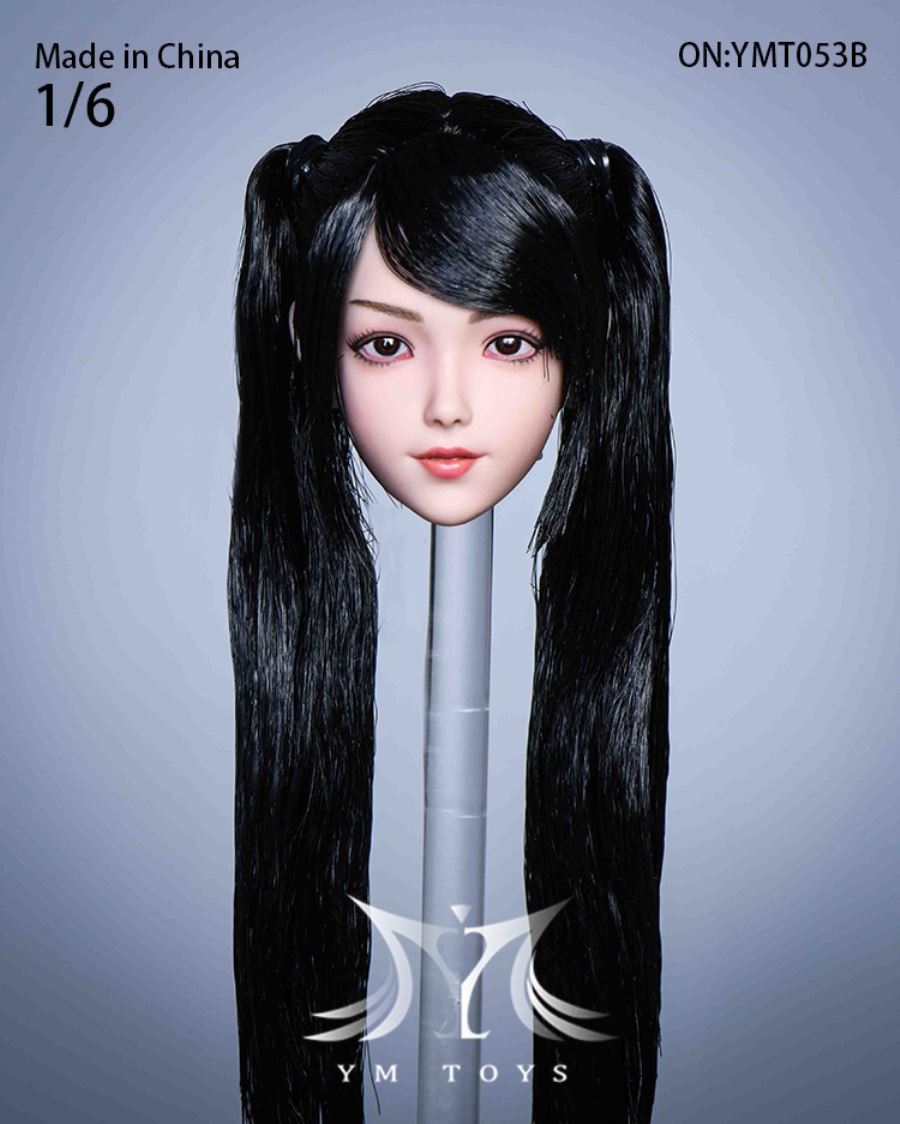 Hair transplant female head carving YMT053 YMT054