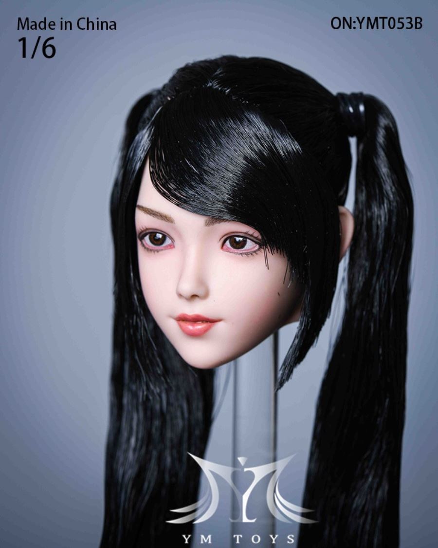 Hair transplant female head carving YMT053 YMT054