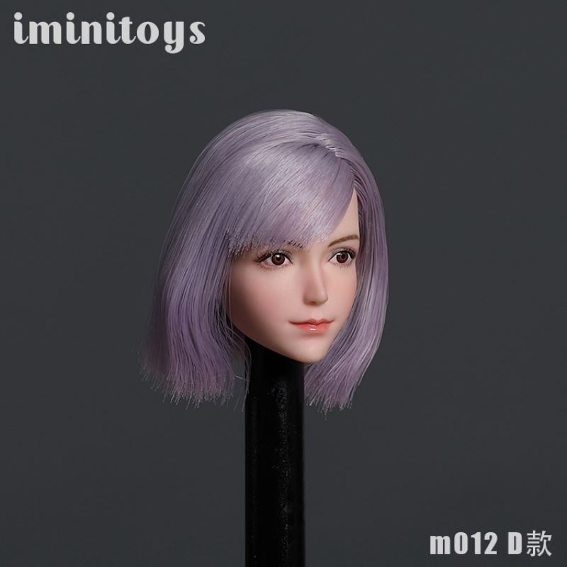 Female soldier M012 girl head carving