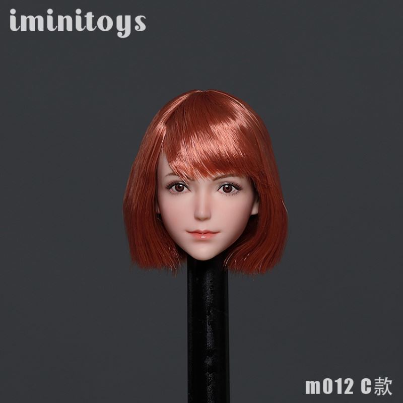 Female soldier M012 girl head carving