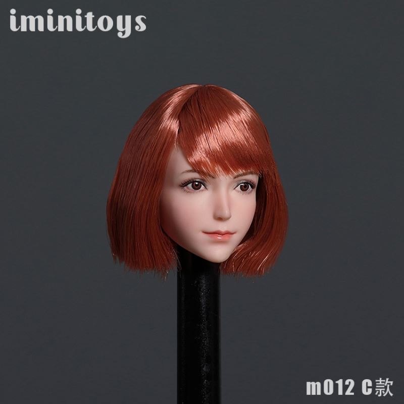 Female soldier M012 girl head carving