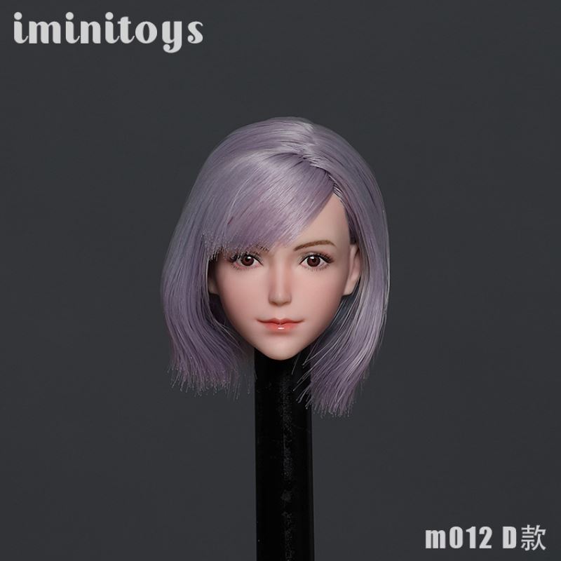 Female soldier M012 girl head carving
