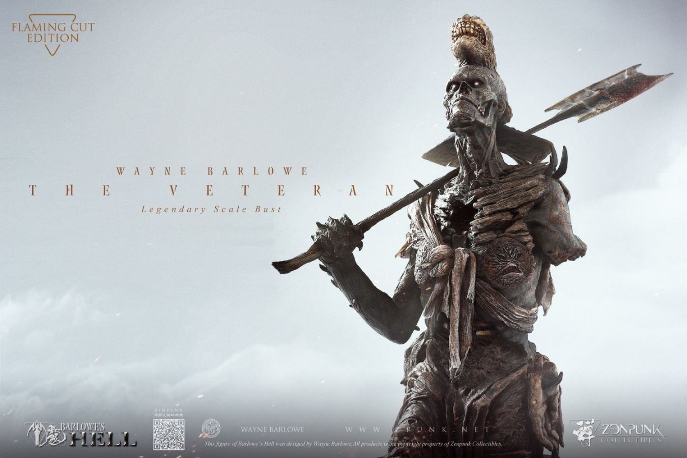 Barlowe's Hell - THE VETERAN Legendary Scale Bust FLAMING CUT EDITION & CENTURION EDITION