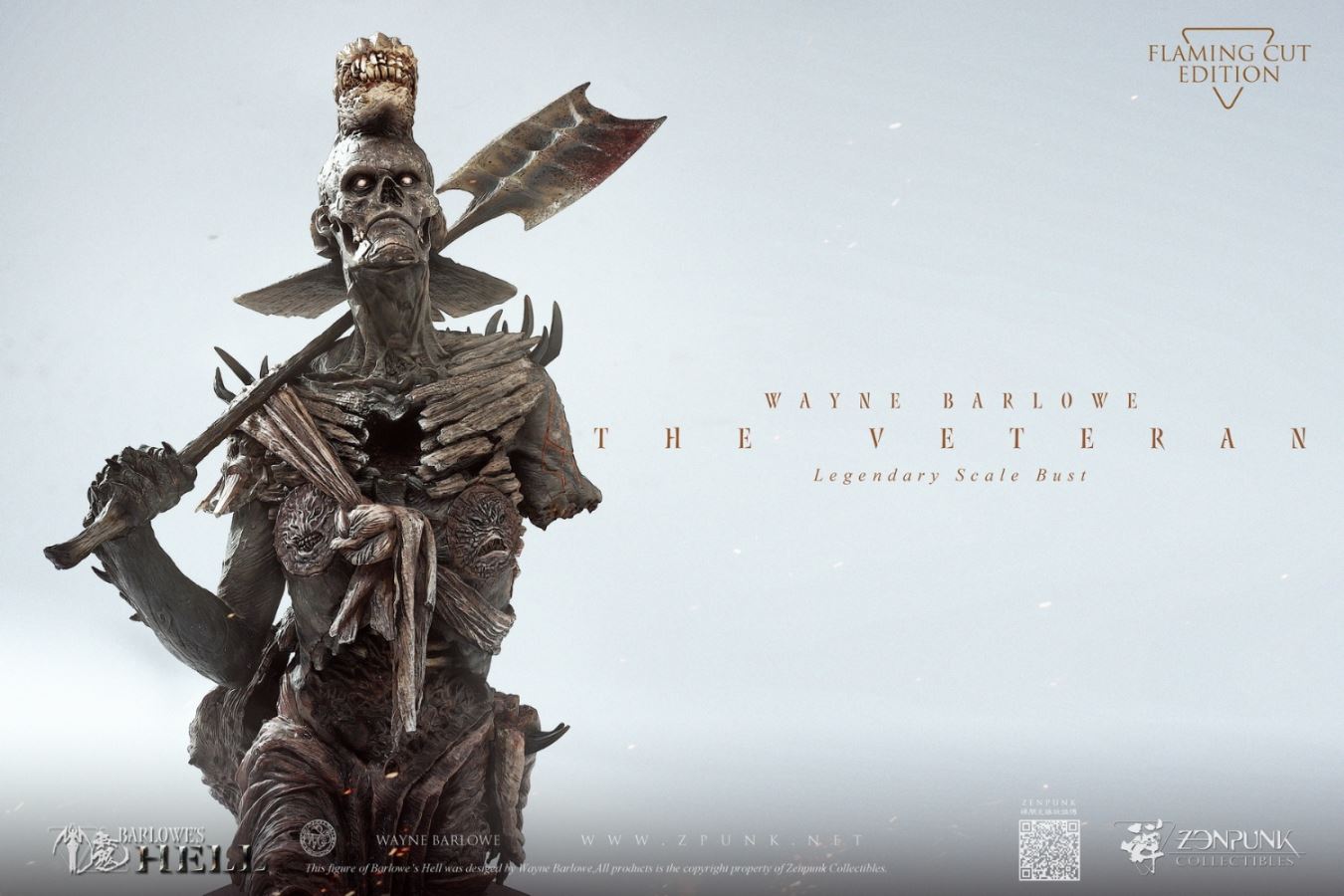 Barlowe's Hell - THE VETERAN Legendary Scale Bust FLAMING CUT EDITION & CENTURION EDITION