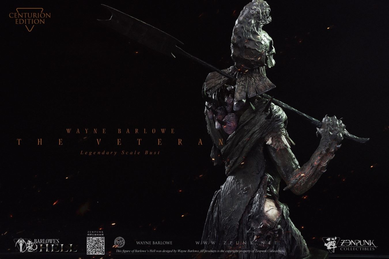 Barlowe's Hell - THE VETERAN Legendary Scale Bust FLAMING CUT EDITION & CENTURION EDITION
