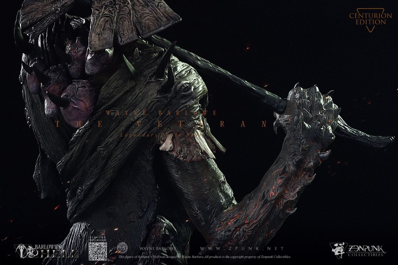 Barlowe's Hell - THE VETERAN Legendary Scale Bust FLAMING CUT EDITION & CENTURION EDITION