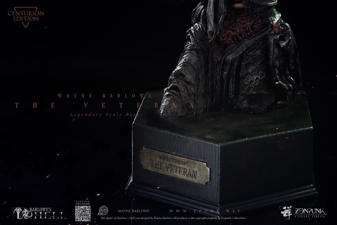 Barlowe's Hell - THE VETERAN Legendary Scale Bust FLAMING CUT EDITION & CENTURION EDITION