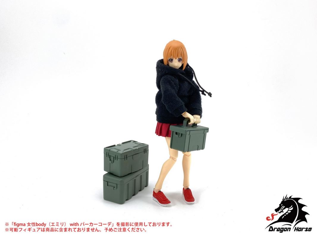 Box Weapon Case Set A (DH-E003) 1/12