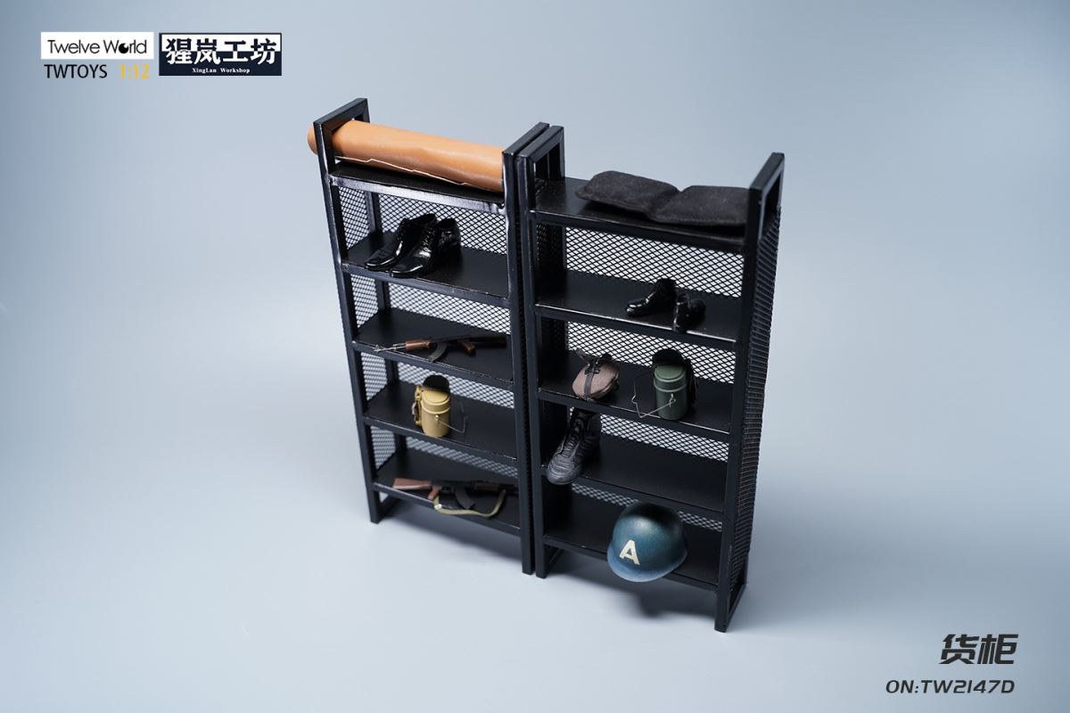Container metal material handmade model scene 1/6