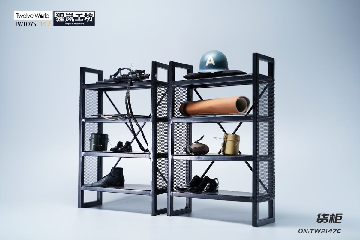 Container metal material handmade model scene 1/6