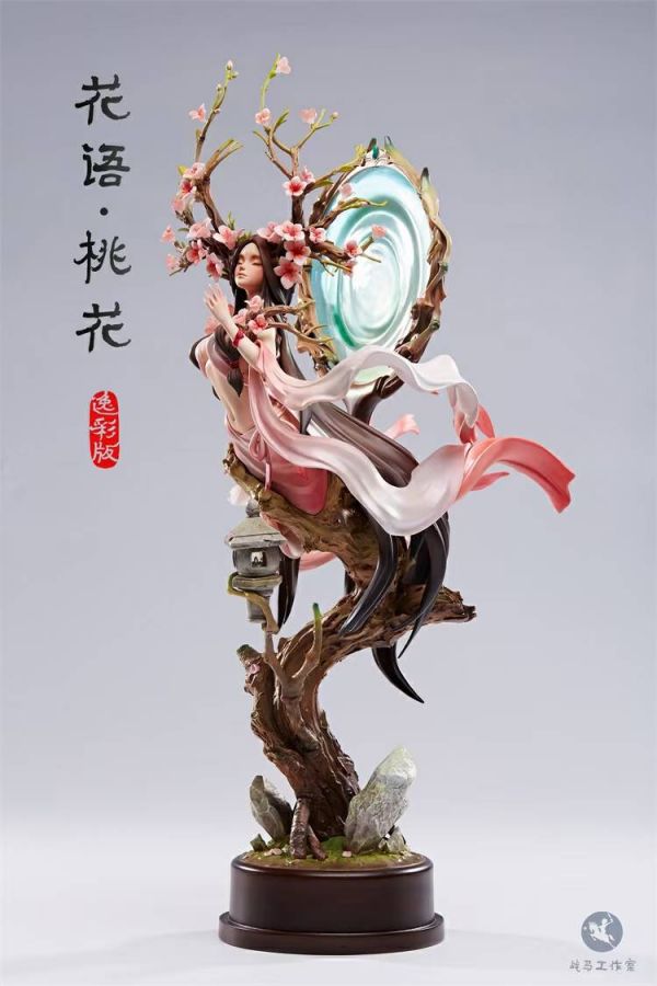 Zhanma Studio Original sculpture Flower Language Peach Blossom