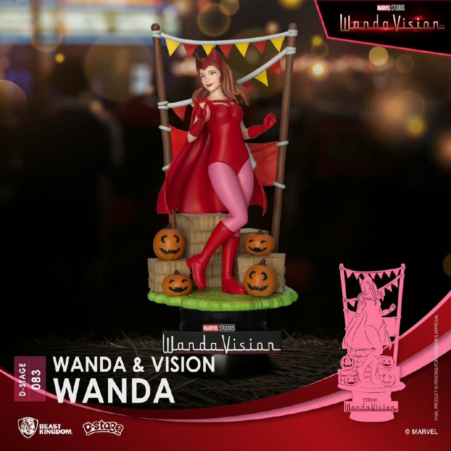 Avengers: Endgame Wanda and Vision & Rocky Panorama Statue