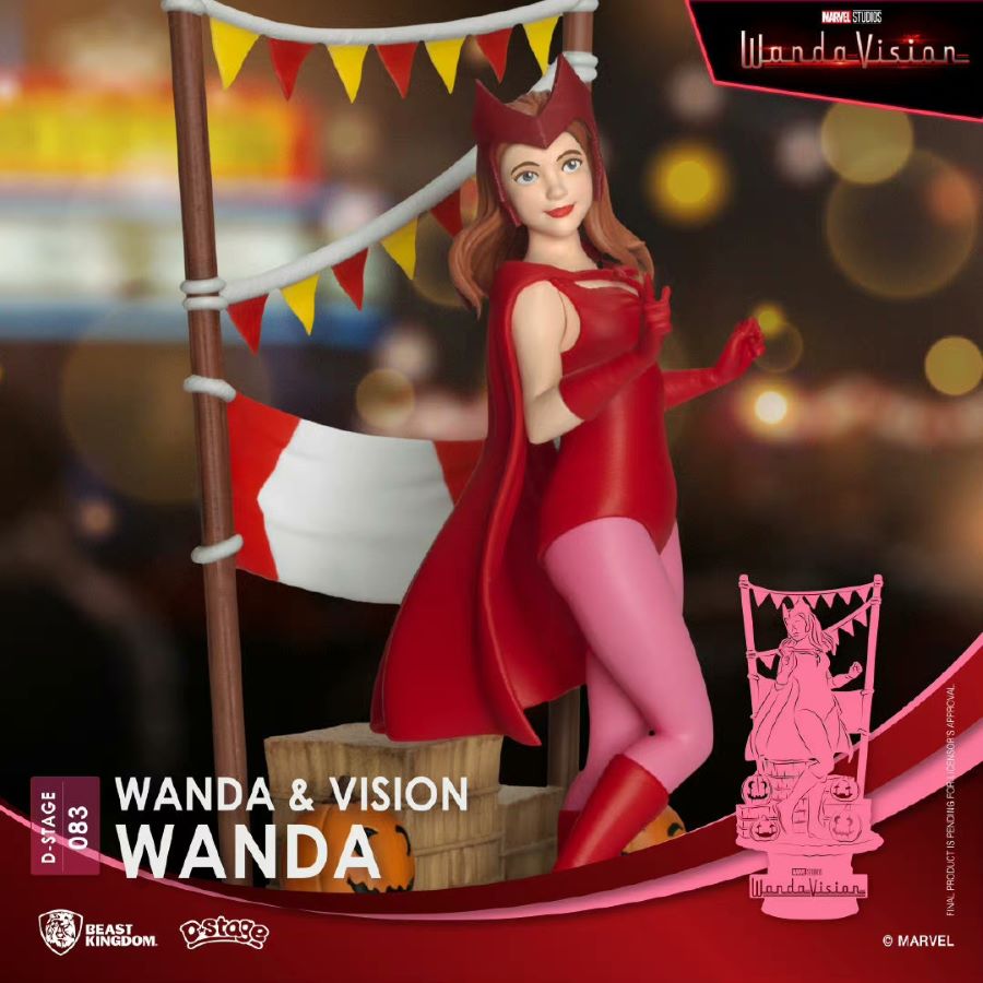 Avengers: Endgame Wanda and Vision & Rocky Panorama Statue