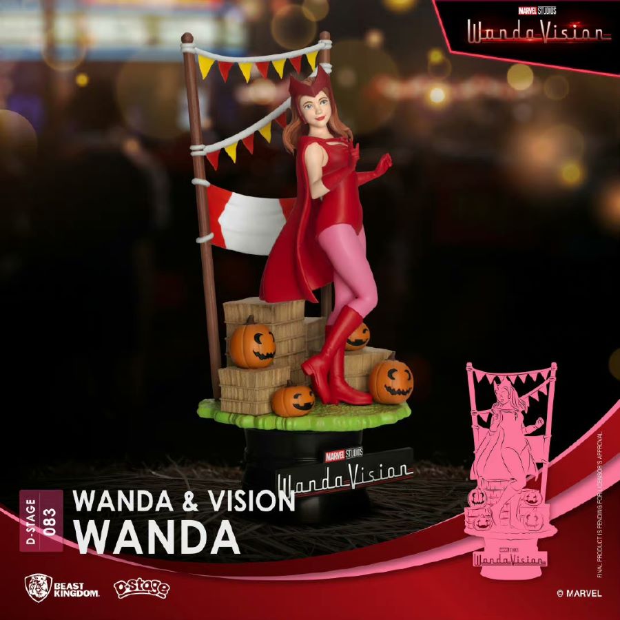 Avengers: Endgame Wanda and Vision & Rocky Panorama Statue