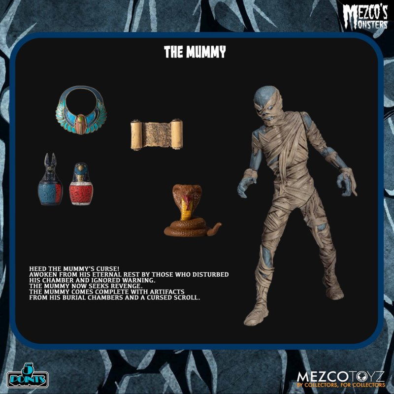 5 POINTS Mezco's Monsters-Tower of Fear Deluxe Boxed Set