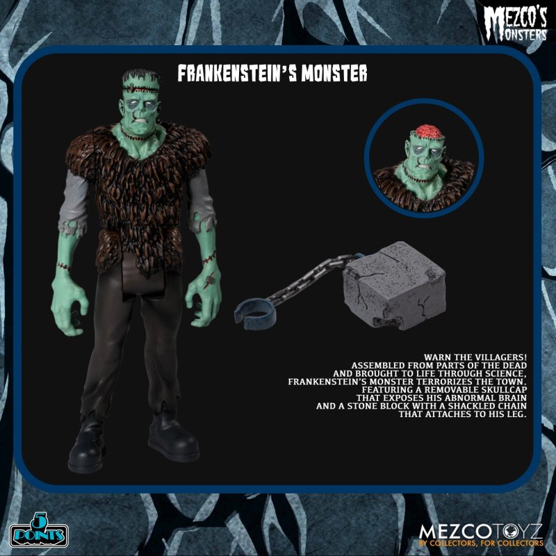 5 POINTS Mezco's Monsters-Tower of Fear Deluxe Boxed Set