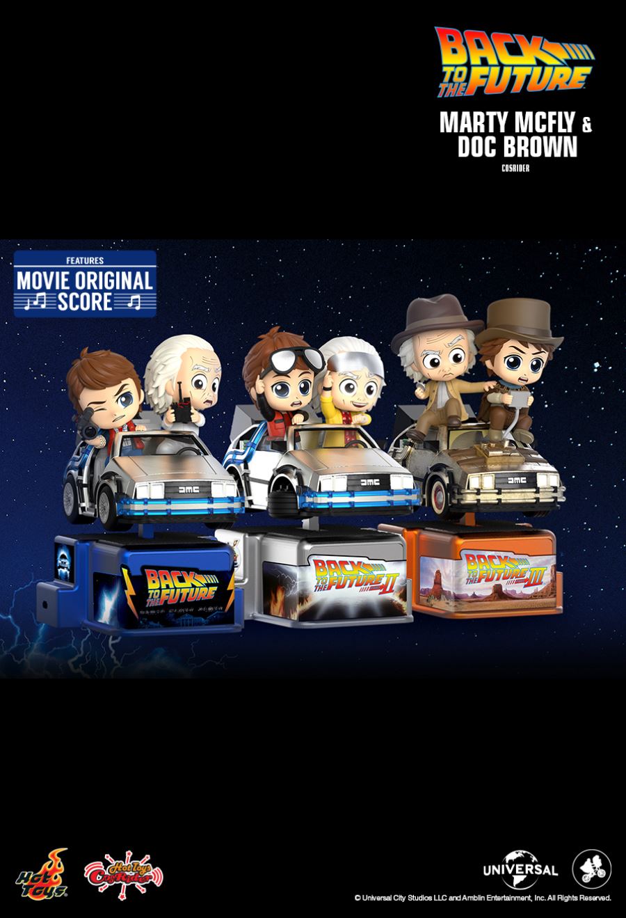 BACK TO THE FUTURE MARTY MCFLY & DOC BROWN