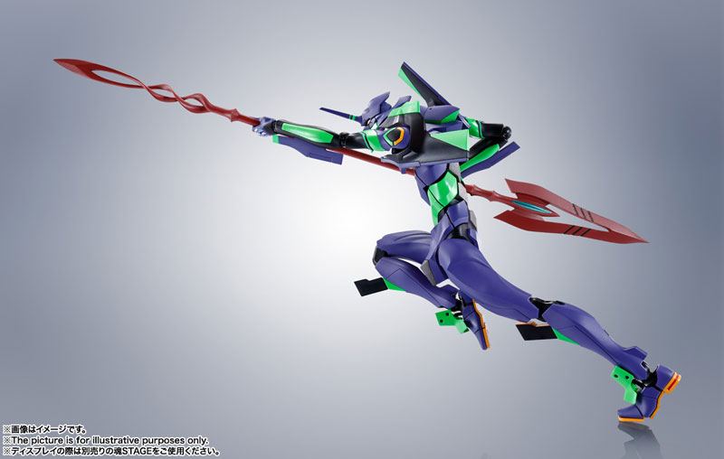 Robot Spirits  Evangelion Unit-01 + Spear of Cassius (Renewal Color Edition)