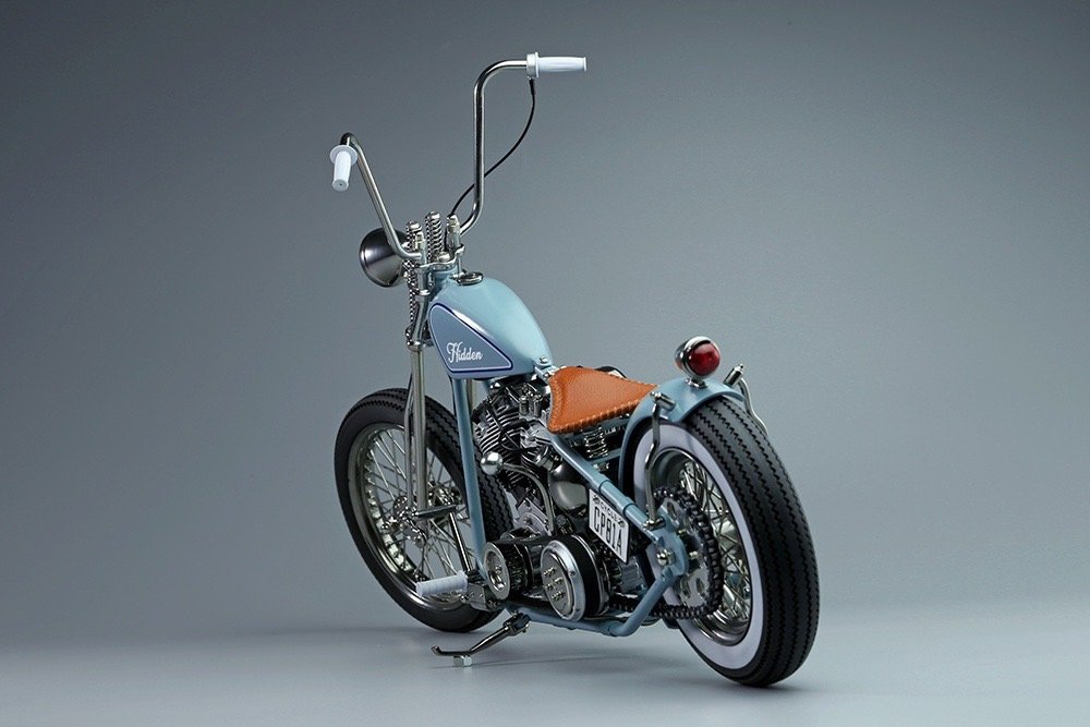Little blue motorcycle 1/6
