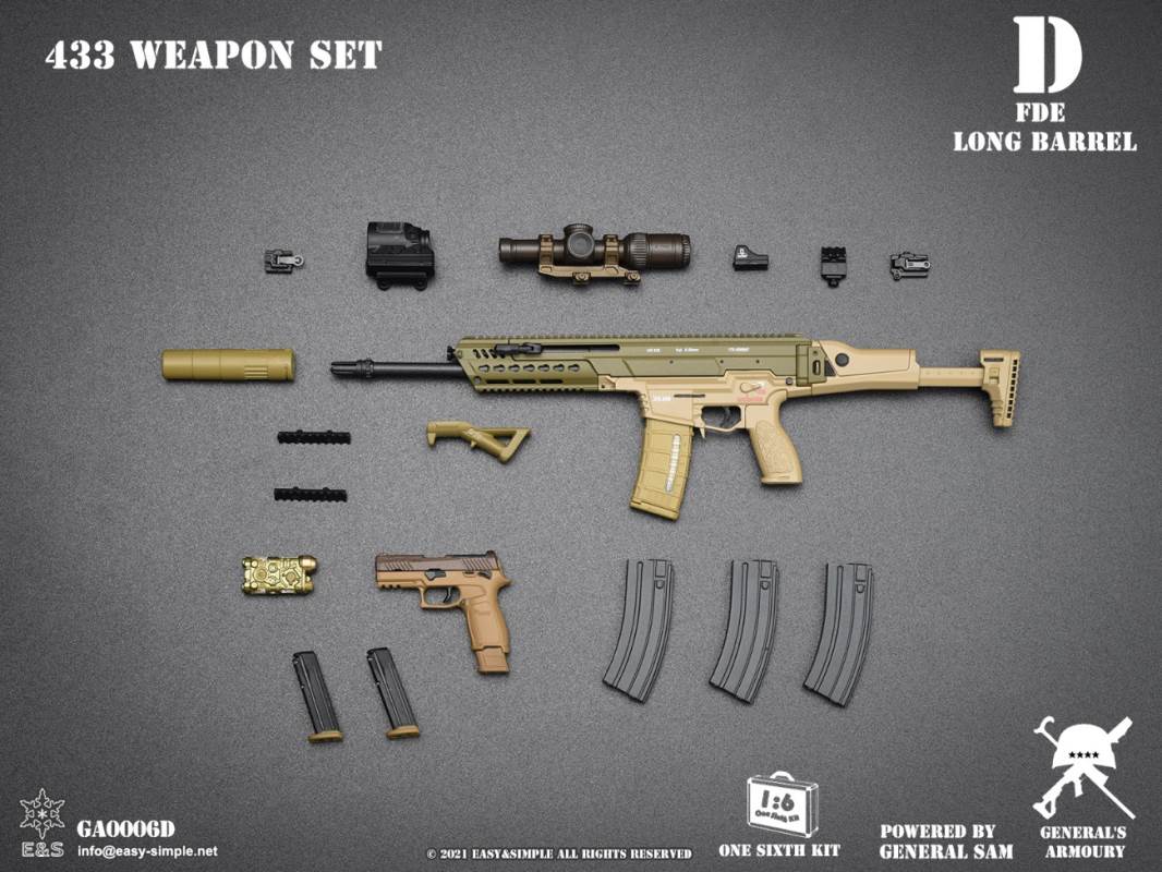 HK433 Weapon Elevator four optional 1/6
