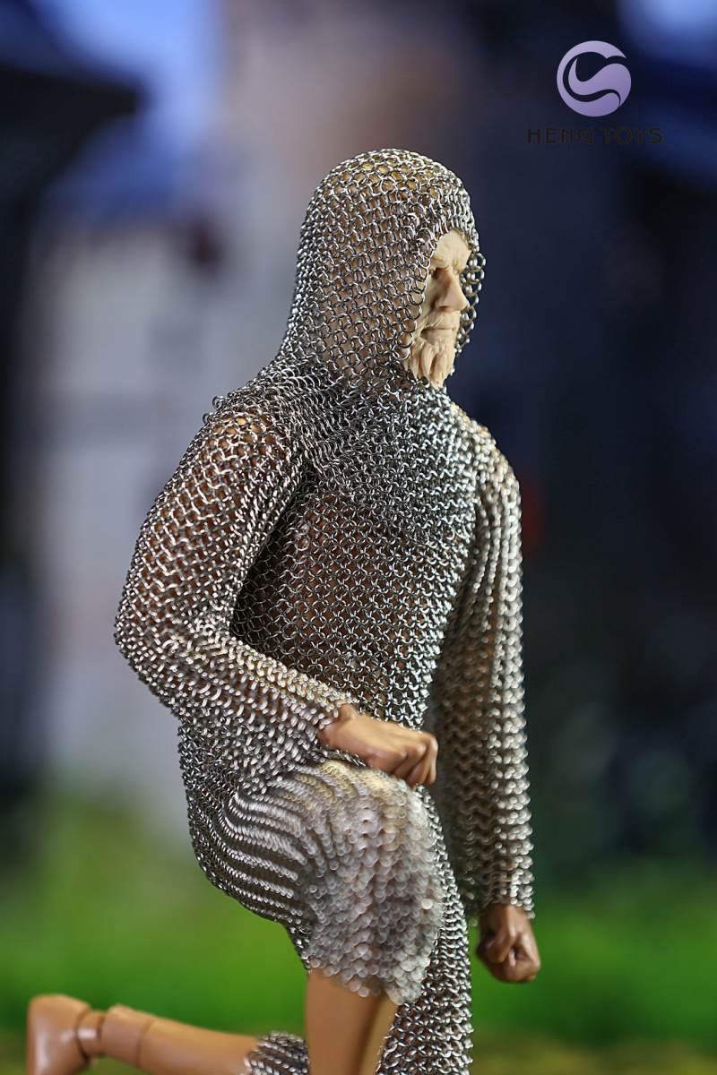 Stainless steel armour parts for men and women 1/6