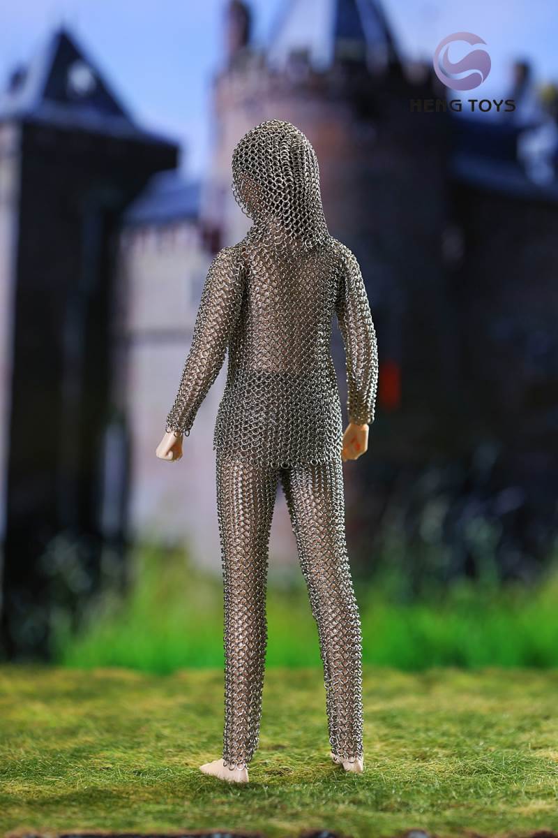 Stainless steel armour parts for men and women 1/6