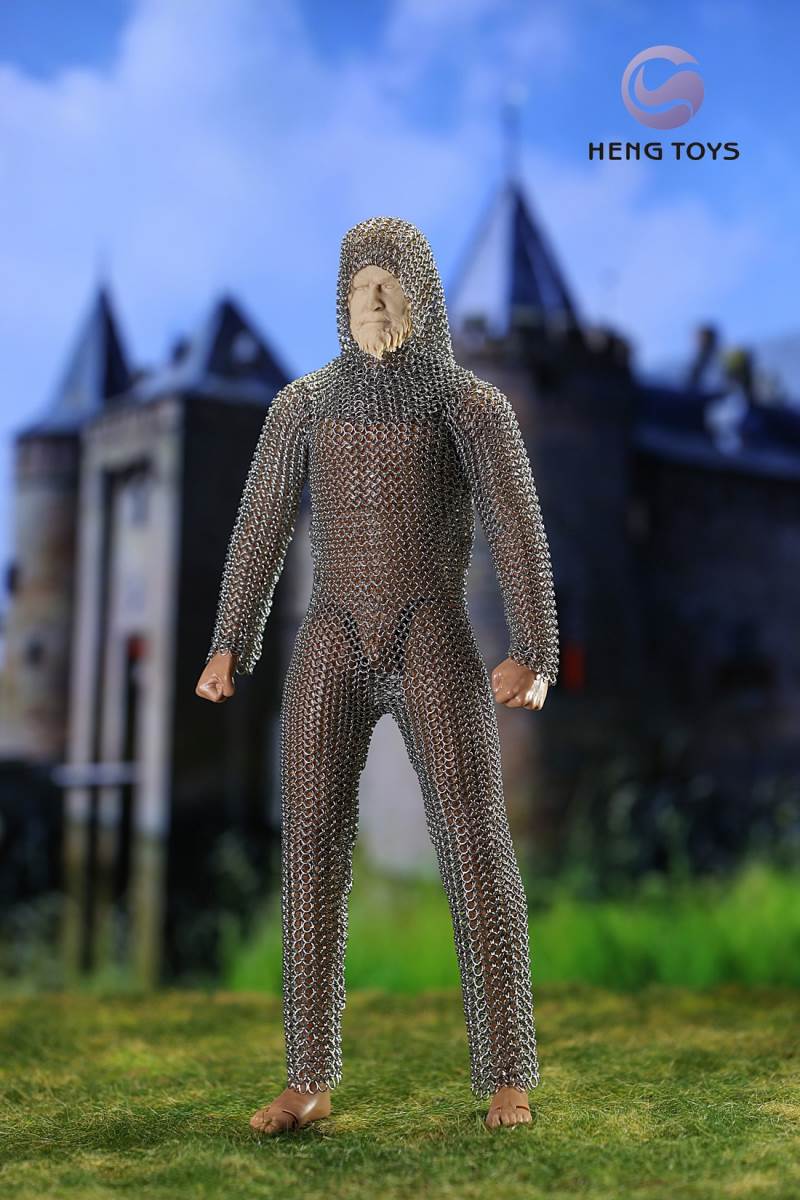 Stainless steel armour parts for men and women 1/6